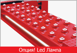 A480A Подъемник четырехстоечный, 8 т., под 3D сход-развал для грузовых авто (Красный)