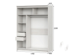 Шкаф-купе №25 1,7 Грей