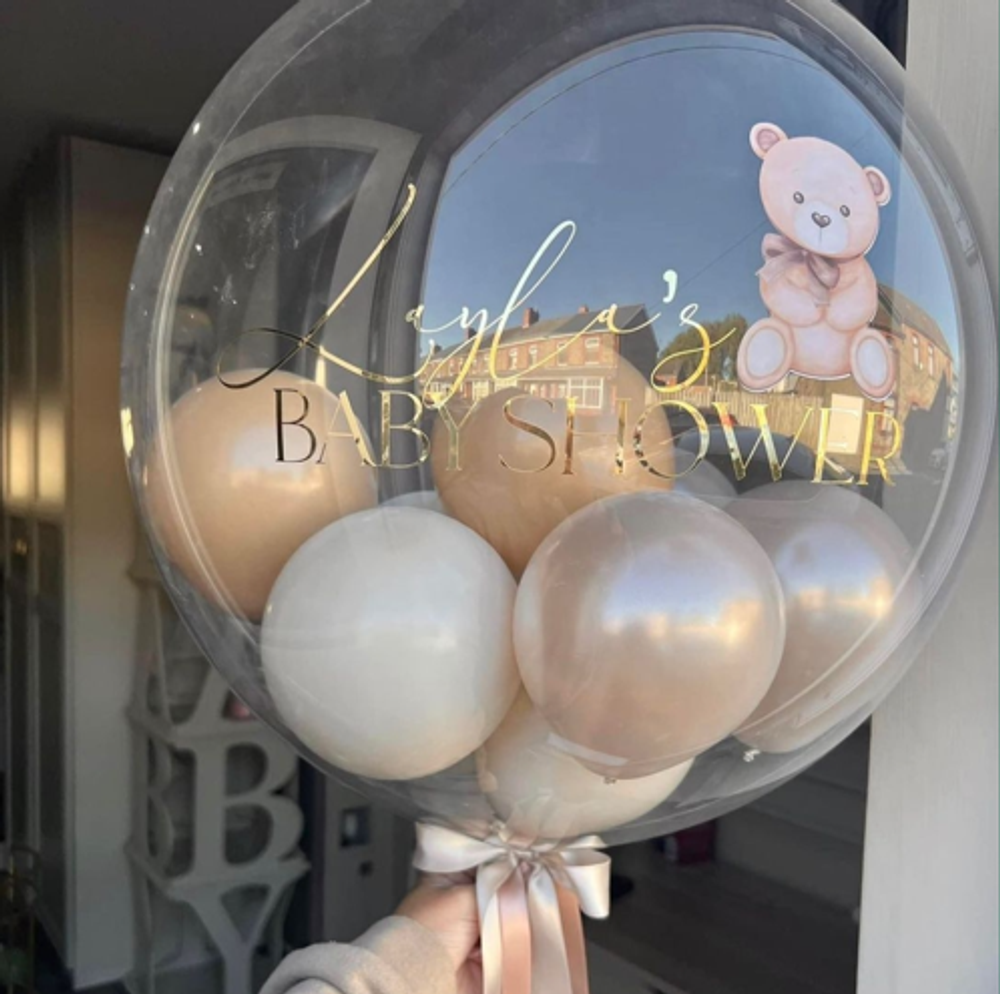 Шар bubble с шариками Baby Shower