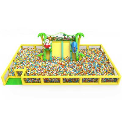 Большой сухой бассейн «Веселые зверята», 12х8х3,5 м — для детских развлекательных центров