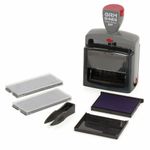 Датер самонаборный 6 строк + дата, оттиск 69х49 мм синий, GRM 5485 BANK HUMMER, КАССА В КОМПЛЕКТЕ, 112000121