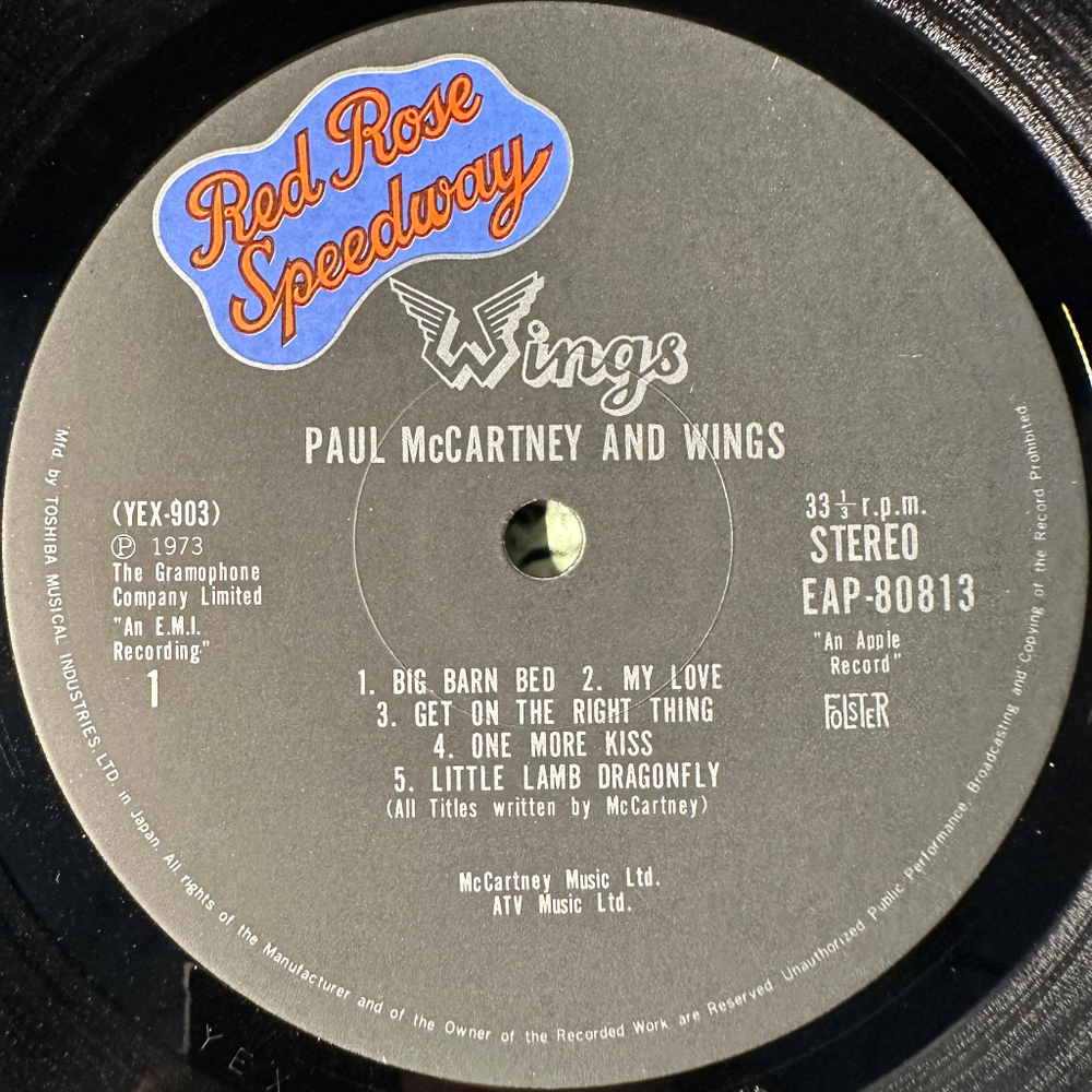 Wings - Red Rose Speedway (Япония 1975г.)