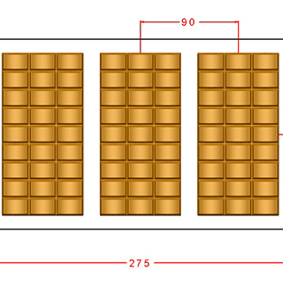 1047 | Форма для шоколадных изделий (275*175мм)