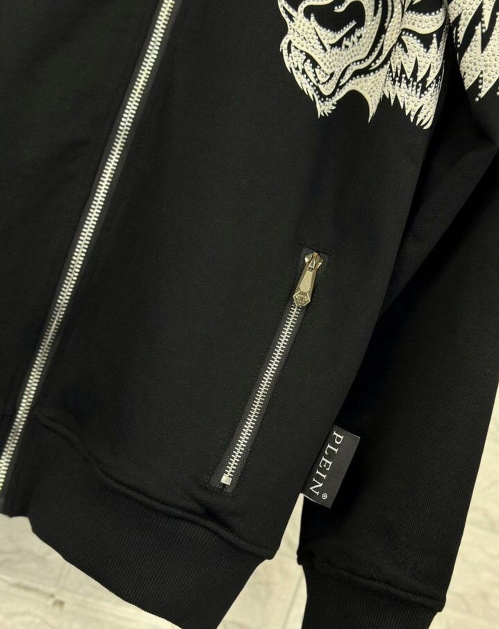 Кофта на молнии Plein Tigers Crystall премиум