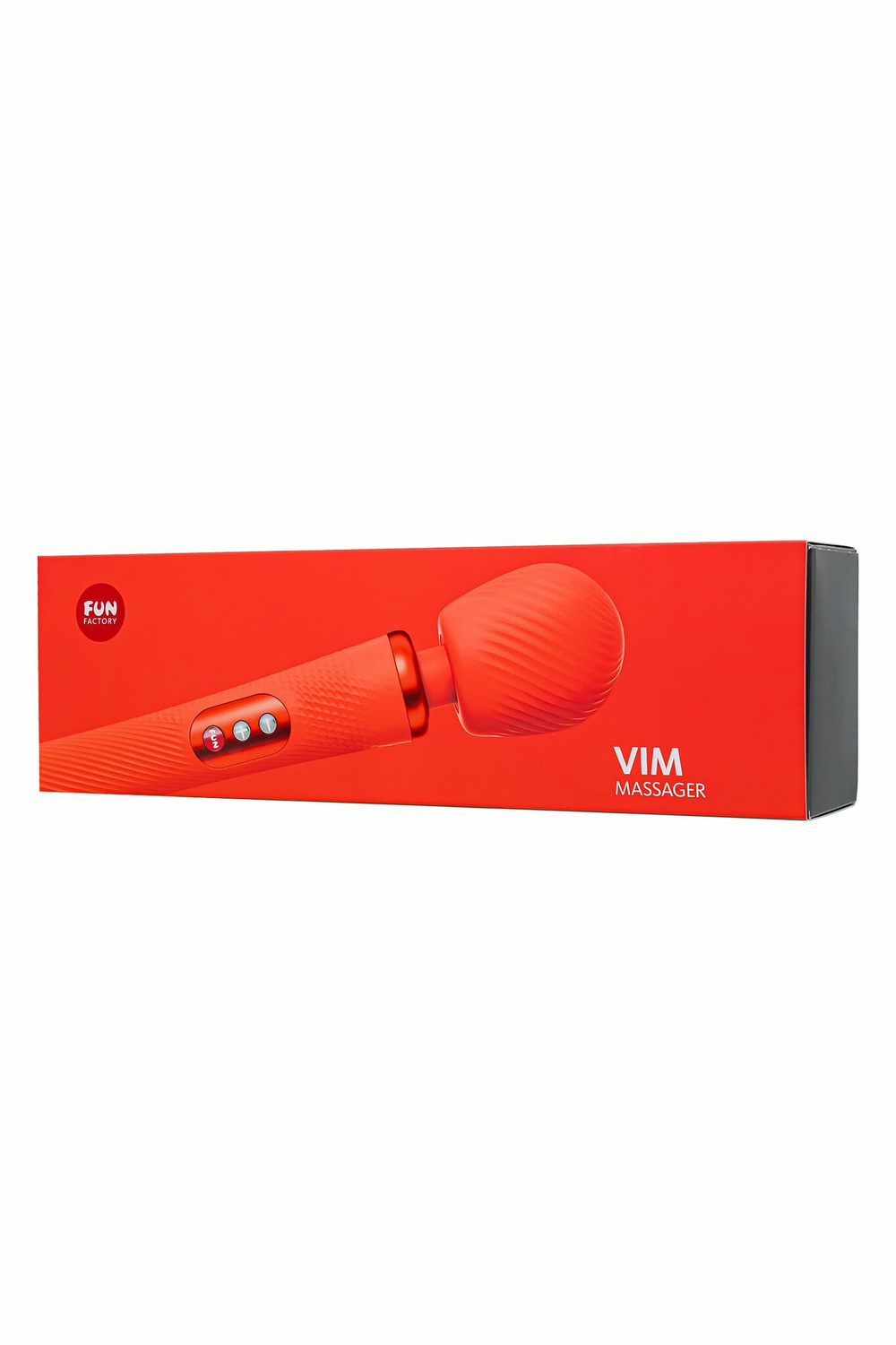 Оранжевый вибромассажер Vim Vibrating Wand - 31,3 см. (Цвет: оранжевый)