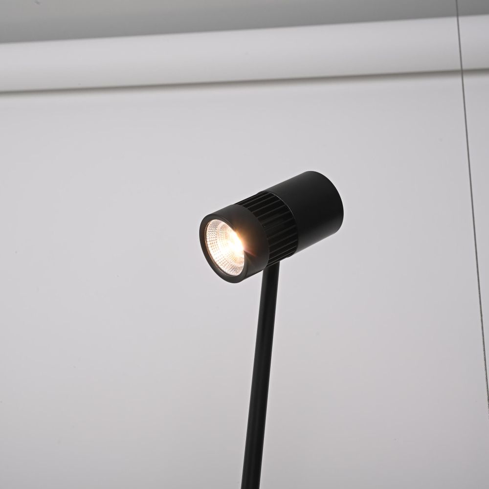 Реечный подвесной светильник PALMA Wall lamp 3 шара + 1 вазон горизонтальная