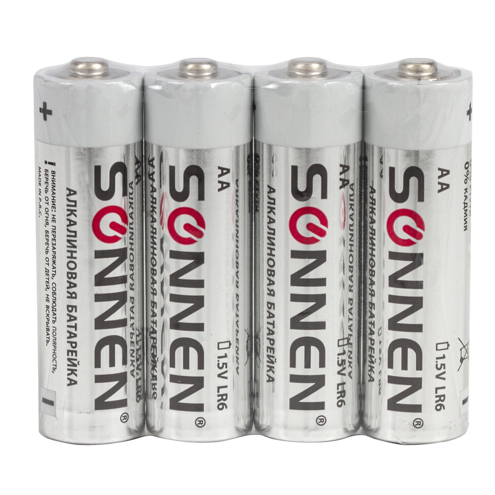 Батарейки комплект 30 (20+10) шт. SONNEN Alkaline AA+ААА (LR6+LR03) в коробке (2 штуки в упаковке)