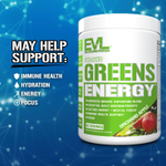 EVLution Nutrition, Stacked Greens Energy, яблочный сад, 207 г (7,3 унции)