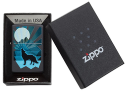 Зажигалка "Волк и луна" Wolf and Moon Design ZIPPO 29864