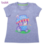 Футболка девочка супрем серый р 128 (Batik), 1 шт.