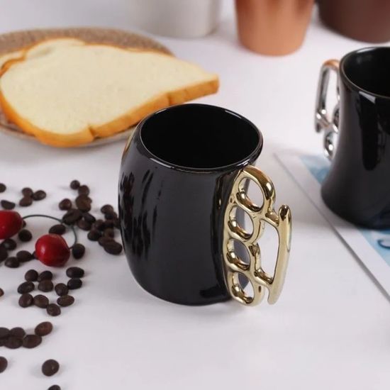 Кружка керамическая "Кастет" черная, 300 мл