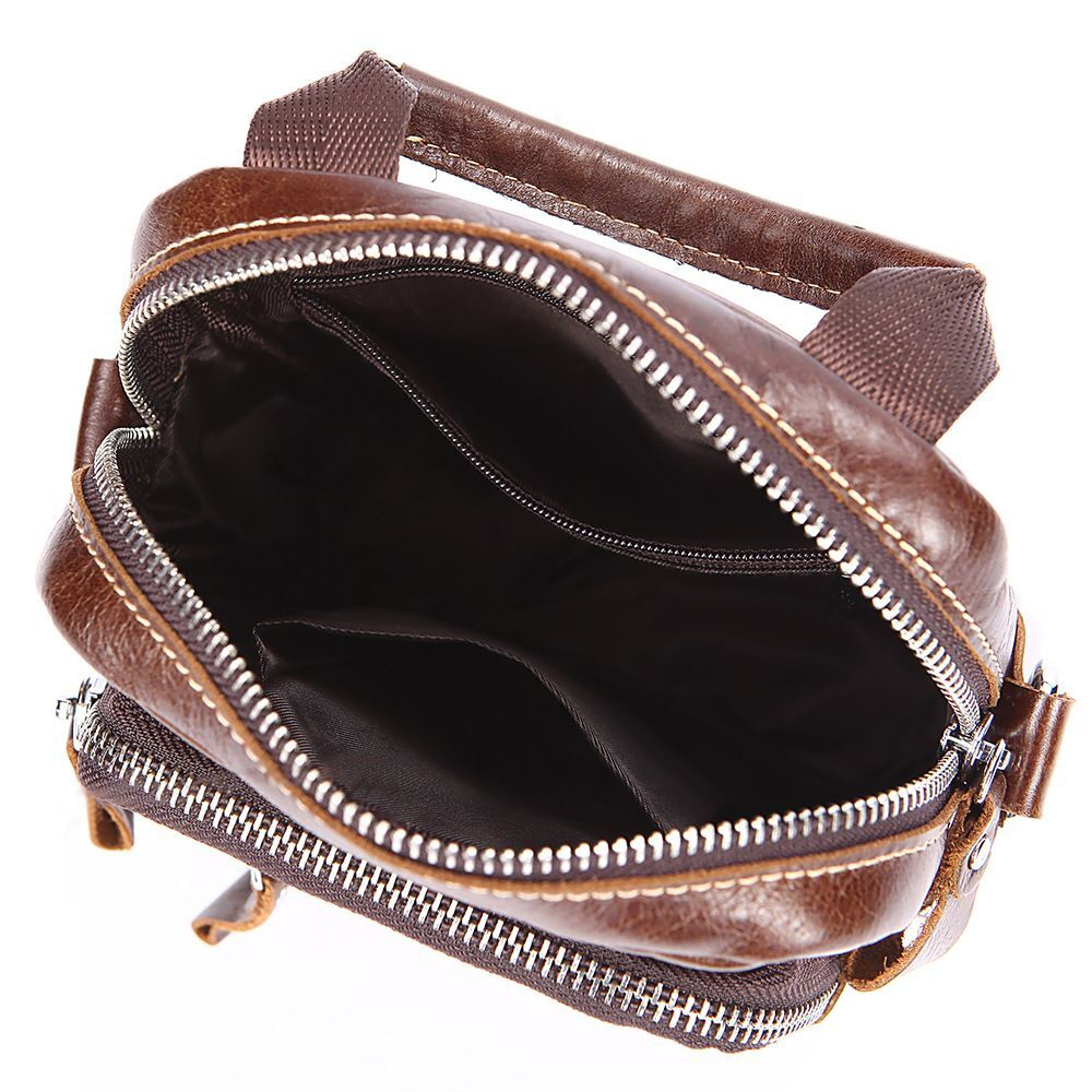 кожаная сумка на плечо