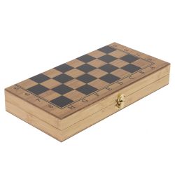 GAEM Игра настольная 3 в 1 (шахматы, шашки, нарды), L29 W15 H4,5 см