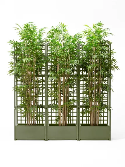 Кашпо модульное Sipario 3, 211х70 см, зеленое