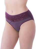 Классические женские слипы средней посадки в горошек (Размер: XL) (Цвет: темно-серый)