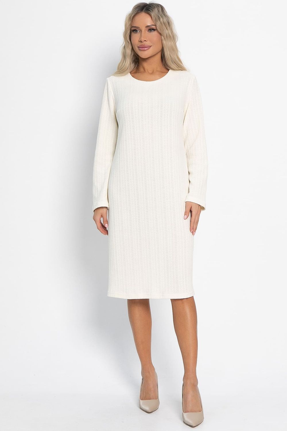 Платье трикотажное Портофино (молочное) П15026-25М LT Collection