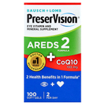 PreserVision, AREDS 2 Formula с коэнзимом Q10, 100 капсул