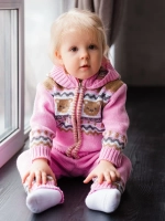 Костюм вязаный для малышей для новорожденных "Мишки"