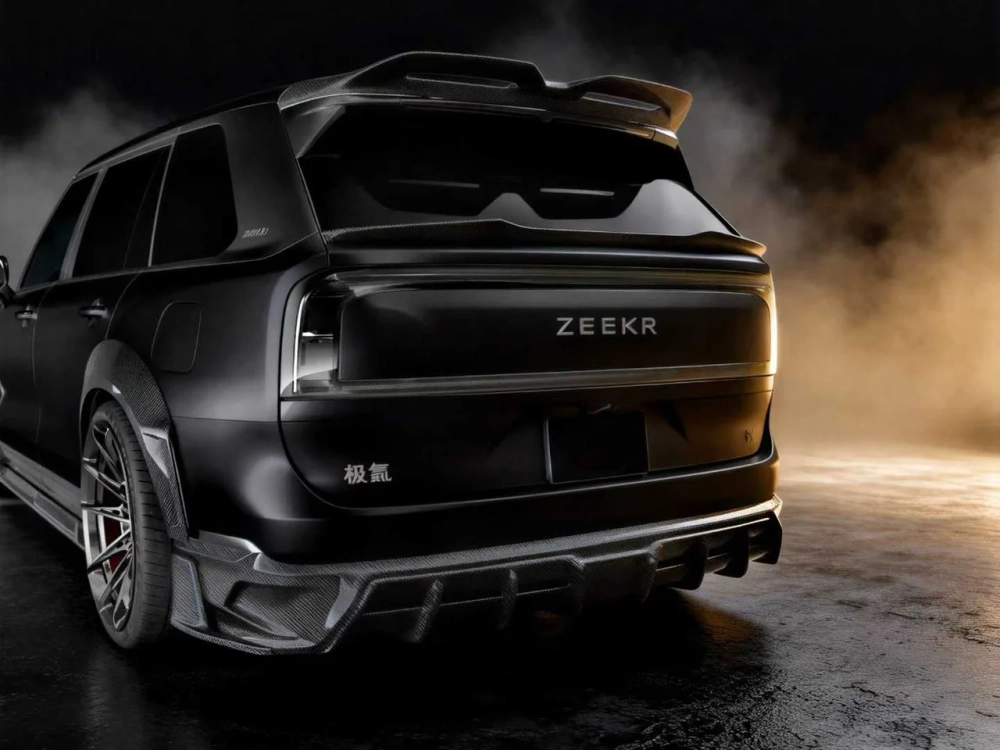 Карбоновый обвес для ZEEKR 9X 2025+ Зикр Губа переднего бампера Боковые юбки Диффузор