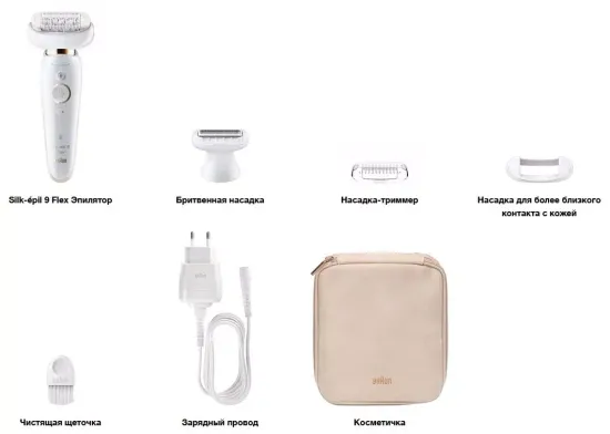 Эпилятор Braun 9002 Silk-epil 9 Flex SES, white