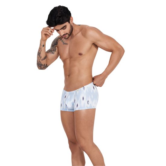 Мужские трусы хипсы серые с принтом Clever HALO LATIN BOXER 122012