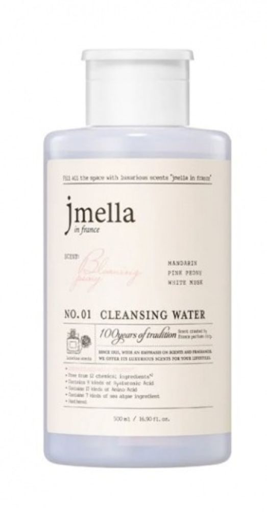 JMELLA  Очищающая вода &quot;Мандарин, розовый пион, белый мускус&quot;- IN FRANCE BLOOMING PEONY CLEANSING WATER, 500 мл