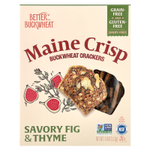 Better with Buckwheat, Мэнские хрустящие гречневые крекеры, пикантный инжир и чабрец, 113 г (4 унции)