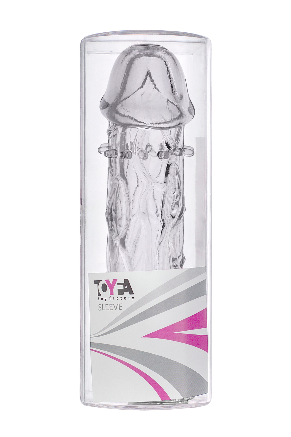 Насадка с шипами гелевая прозрачная 12 см