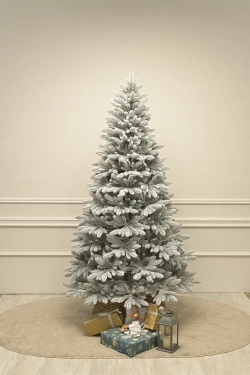 Искусственная елка Финская заснеженная 120 см., 100% Литая хвоя, ЕлкиТорг (255120)