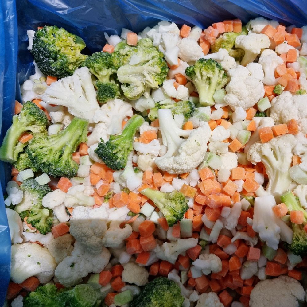 Европейская смесь замороженная (брокколи, цветная капуста, морковь) / Коробка 10кг