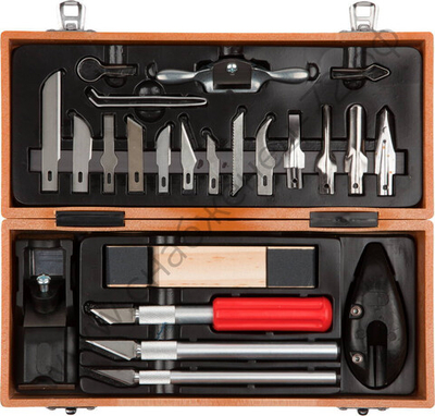 ЗУБР 23 предм., Резцы по дереву (18377-H23)