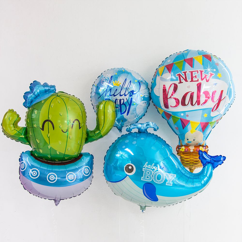 Шар (36"/91 см) Фигура, Воздушный шар для мальчика, Голубой 1 шт.
