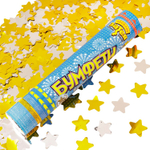 Хлопушка Бумфети 30см фол Звезды зол/сер