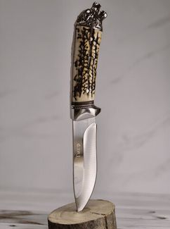 Тактический нож кованый туристический Кизлярский с ножнами Тигр