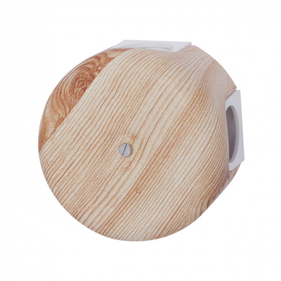 Распределительная коробка 78 мм, пластик, цвет Карельская Сосна (4 кабельных ввода в комплекте) B1-521-13-K