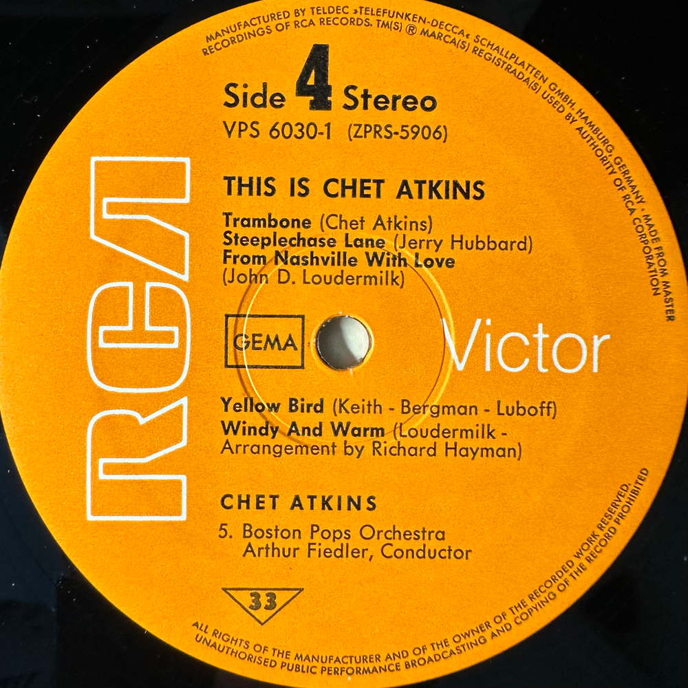 Chet Atkins ‎– This Is Chet Atkins 2LP (Германия 1970г.)