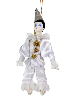 Кукла подвесная фарфоровая Пьеро