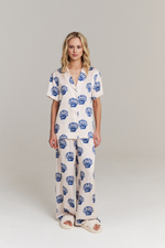 Пижамная блуза из шелка