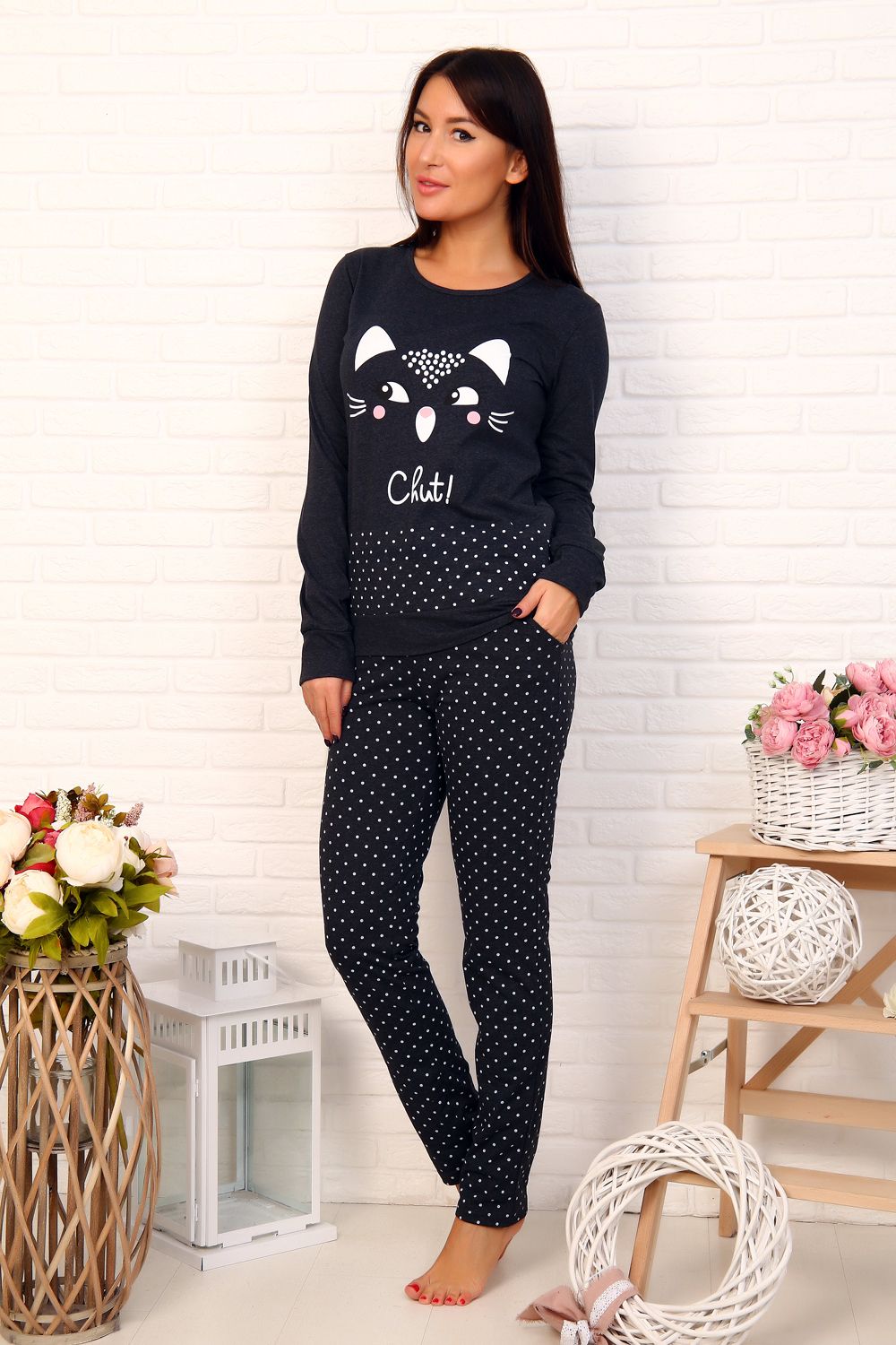 Женский костюм с брюками 12471 Натали (Акция)