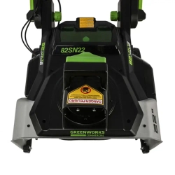 Greenworks GD82 82В аккумуляторный снегоуборщик (без АКБ и ЗУ) ковш 56 см, выброс 8 м 2602507