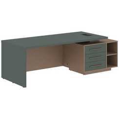 Стол руководителя с тумбой VCT 2390(R)  2300х900х750 VELION