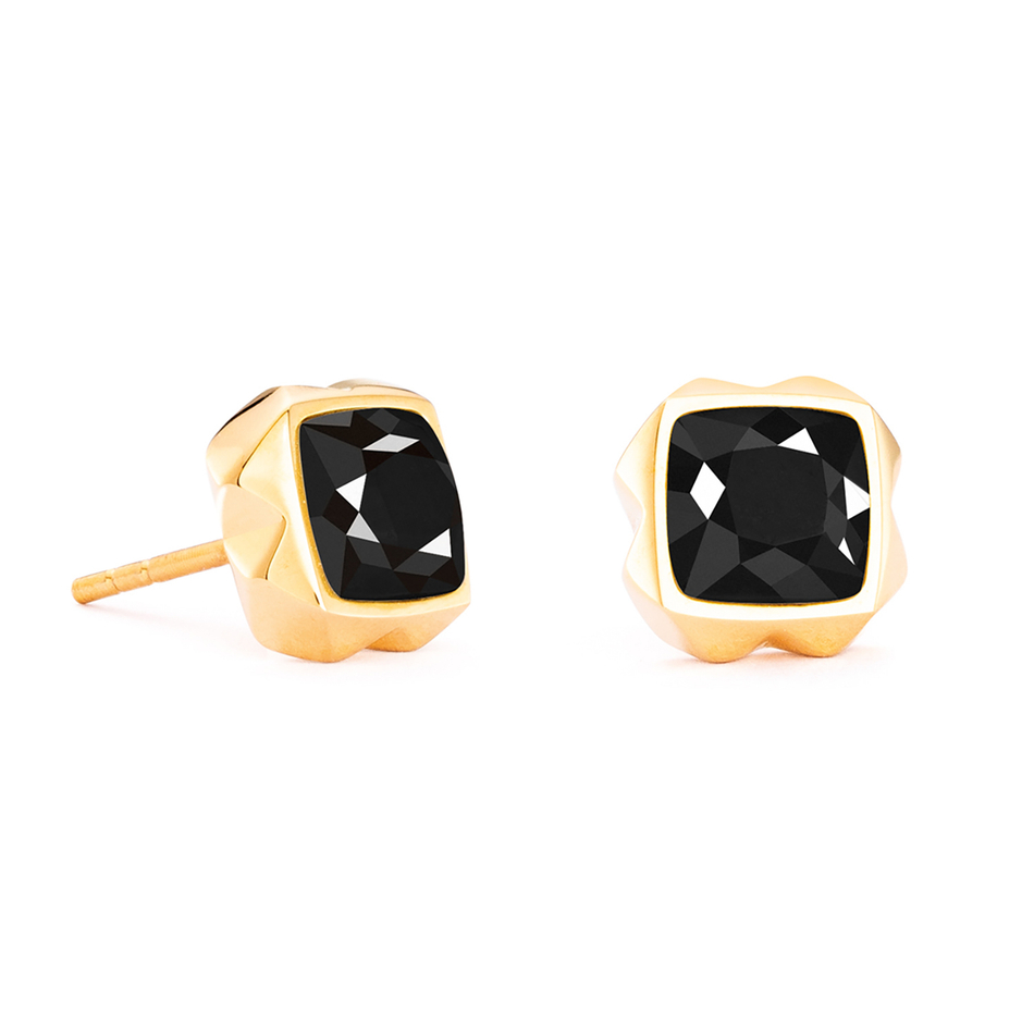Серьги Coeur de Lion Black-Gold 1200/21-1316