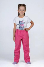 Брюки Softshell р.104 розовый/голубой (Smail)