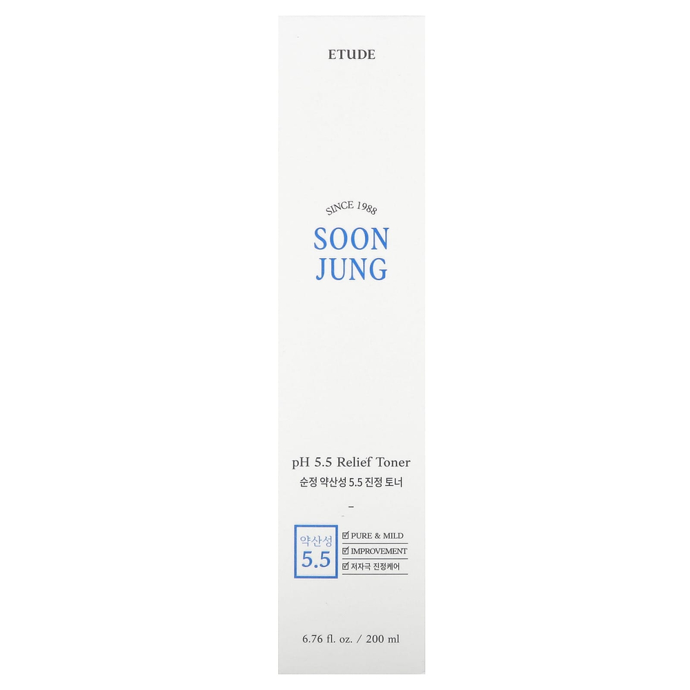 ETUDE, Soon Jung, успокаивающий тоник с pH 5,5, 200 мл (6,76 жидк. унц.)