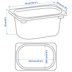 IKEA TROFAST  (ИКЕА ТРОФАСТ)  -  Контейнер, сиреневый, 42x30x23 см