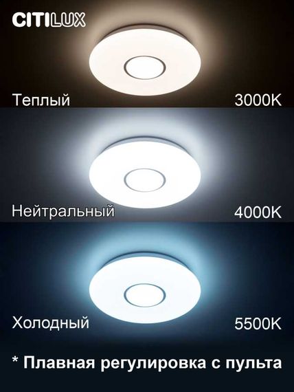 Потолочный светодиодный светильник Citilux Санта CL723330G