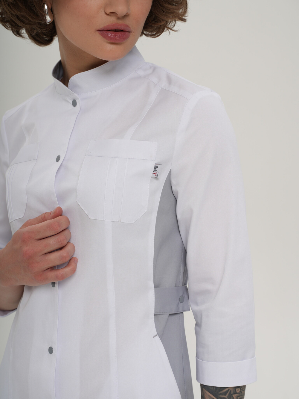 Халат медицинский женский | Х-201 ак 3/4 клеон проф