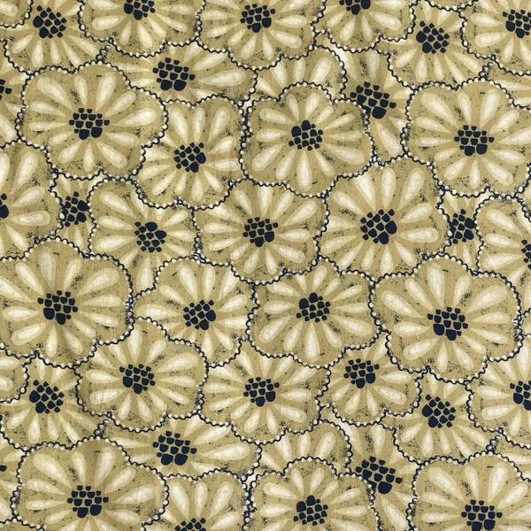ПОЛНОЧНЫЕ ЦВЕТЫ #5, отрез 50 см 100% хлопок Handmade Fabrics 1