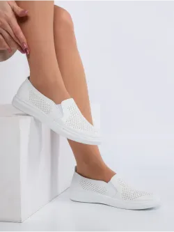 Мокасины летние с перфорацией