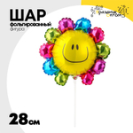 Шар Фольгированный Цветок радужный (Ассорти)